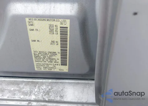 2013 Nissan Altima 2.5 Sl from USA, damaged, VIN 1N4AL3AP4DN425485